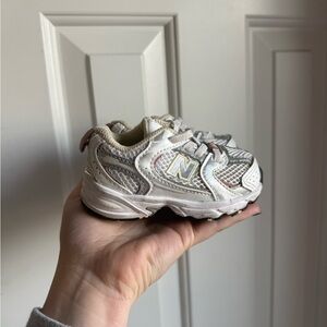 New Balance Kids Sneakers - White and Gray